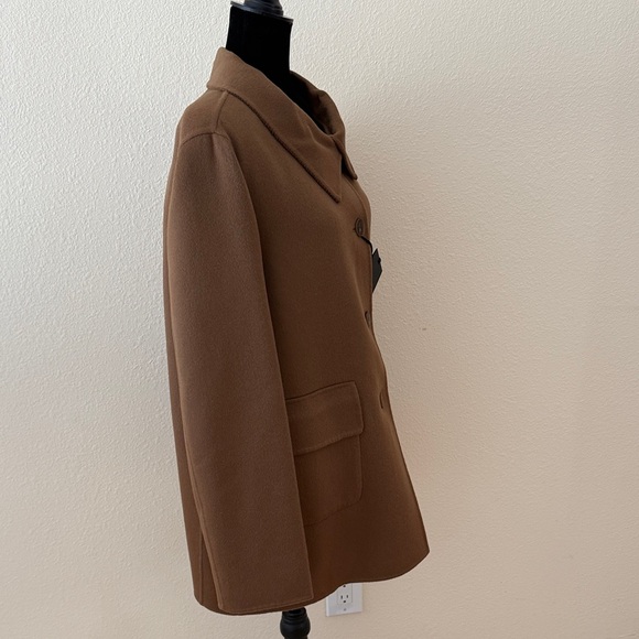 Cinzia Rocco Classic Short Baby Alpaca Wool Coat - Picture 2 of 14